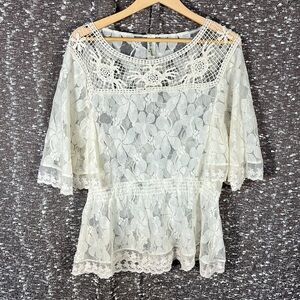 Endless Designs‎ Lace Floral Top Shirt